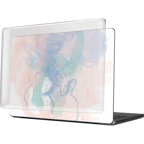 Rose Quartz & Serenity Splatter MacBook Pro 14in (2021-24) Case plus Skin
